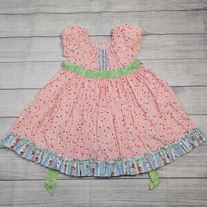 6 Matilda Jane Platinum Sprinkled With Love Peasant Dress